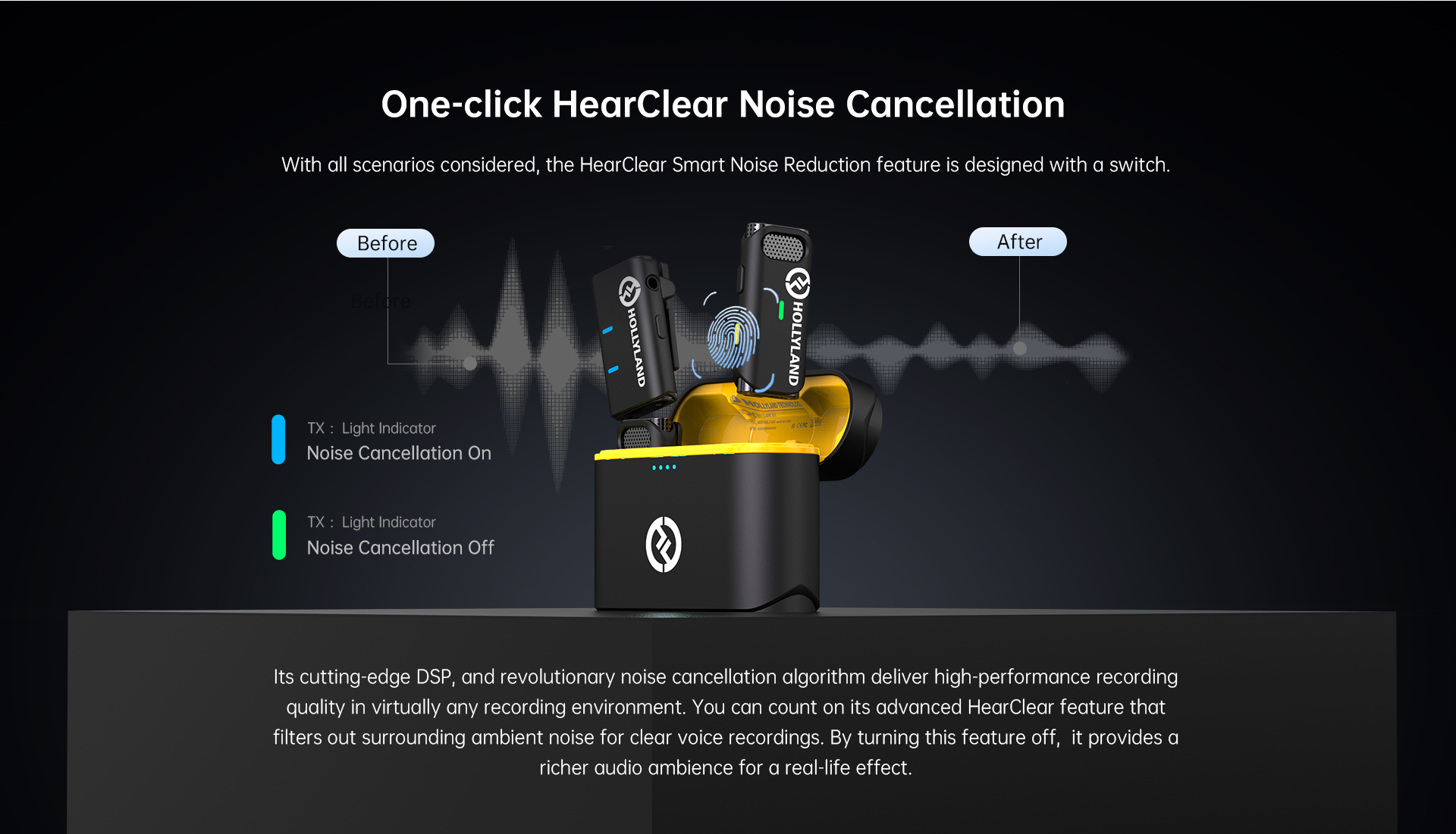 Lark M1 Noise Cancellation